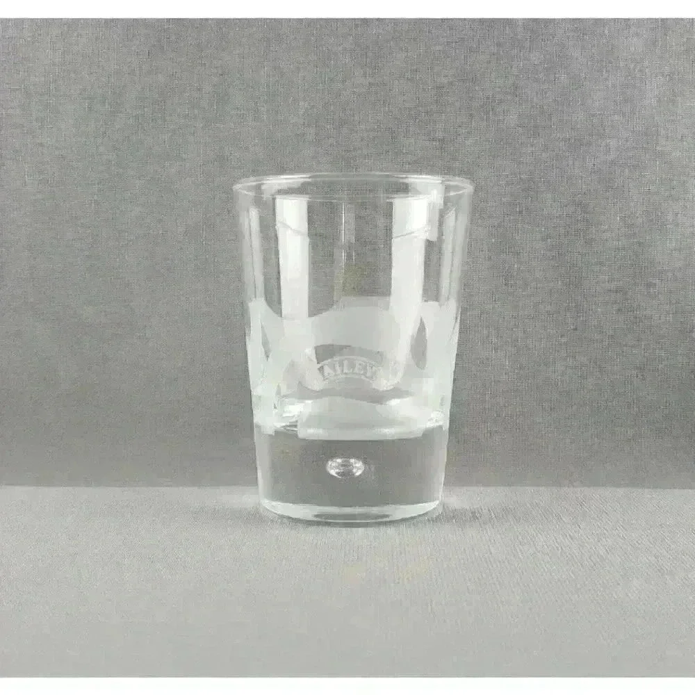 Bailey's On The Rocks Old Fashioned Drinking Glass Art Glass Controlled Bubble